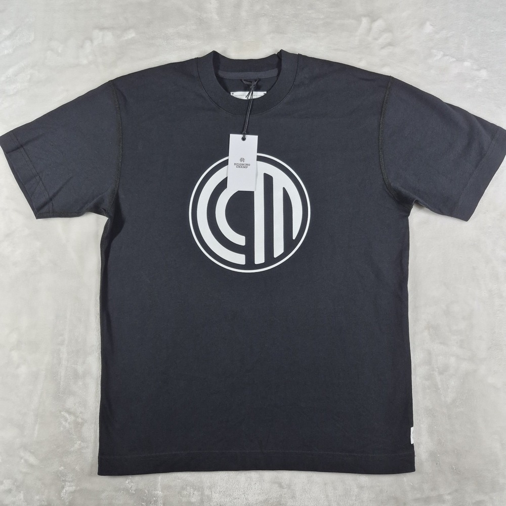 Reigning Champ T-Shirt Men's Medium Black Logo Short Sleeve Casual Comfort NWT